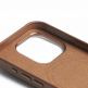 Mujjo Full Leather MagSafe Case - премиум кожен (естествена кожа) кейс с MagSafe за iPhone 15 Pro (кафяв) 8