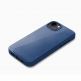 Mujjo Full Leather Wallet Case - премиум кожен (естествена кожа) кейс за iPhone 15 Plus, iPhone 14 Plus (син) 1