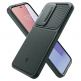 Spigen Optik Armor Case - тънък качествен силиконов (TPU) калъф с капак за камерата за Samsung Galaxy S24 (зелен) 11