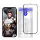 Blueo AR 3D Curved Tempered Glass HD - стъклено защитно покритие за дисплея на дисплея на iPhone 15 Pro Max (черен-прозрачен)  1