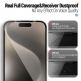 Blueo Receiver HD Tempered Glass - стъклено защитно покритие за дисплея на дисплея на iPhone 15 Pro (черен-прозрачен)  1