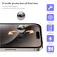 Blueo 3D Curved Tempered Glass HD - стъклено защитно покритие за дисплея на дисплея на iPhone 15 Pro (черен-прозрачен)  3