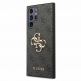 Guess PU 4G Metal Logo Leather Hard Case - дизайнерски кожен кейс за Samsung Galaxy S24 Ultra (сив) 1