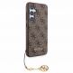 Guess PU 4G Charms Collection Leather Hard Case - дизайнерски кожен кейс за Samsung Galaxy S24 Plus (кафяв) 3
