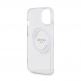 Guess Flowers Ring Glossy Logo MagSafe Case - хибриден удароустойчив кейс с MagSafe за iPhone 15 (прозрачен) 4
