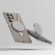 Ringke Fusion Magnetic Case - хибриден кейс с висока степен на защита с MagSafe за Samsung Galaxy S24 Ulta (прозрачен)  3