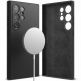 Ringke Liquid Silicone Magnetic Case - силиконов (TPU) калъф с MagSafe за Samsung Galaxy S24 Ultra (черен) 1