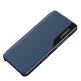 Eco Leather View Case - кожен калъф, тип портфейл за Samsung Galaxy S24 Ultra (син)  2