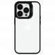 Tel Protect Kickstand Case and Camera Glass Lens - хибриден кейс с поставка и стъклени лещи за камерата за iPhone 15 (черен)  2