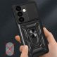 Armor Camshield Hybrid Case With Stand - хибриден удароустойчив кейс с пръстен против изпускане за Samsung Galaxy S24 (черен) 1