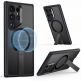 ESR Flickstand Boost HaloLock MagSafe Case - хибриден кейс с висока степен на защита с MagSafe за Samsung Galaxy S24 Ultra (черен-матиран)  1