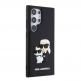 Karl Lagerfeld Karl and Choupette 3D Case - хибриден удароустойчив кейс за Samsung Galaxy S24 Ultra (черен) 3