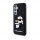 Karl Lagerfeld Karl and Choupette 3D Case - хибриден удароустойчив кейс за Samsung Galaxy S24 (черен) 1