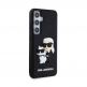 Karl Lagerfeld Karl and Choupette 3D Case - хибриден удароустойчив кейс за Samsung Galaxy S24 (черен) 3