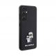 Karl Lagerfeld PU Saffiano Metal Karl and Choupette Case - дизайнерски кожен кейс за Samsung Galaxy S24 (черен) 3