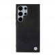 BMW Signature Leather Metal Logo Hard Case - кожен кейс (естествена кожа) за Samsung Galaxy S24 Ultra (черен) 1