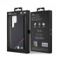 BMW M Collection PU Carbon Magsafe Tricolor Line Hard Case - кожен кейс с MagSafe за Samsung Galaxy S24 Ultra (черен) 4