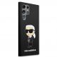 Karl Lagerfeld Liquid Silicone Ikonik NFT Case - дизайнерски силиконов кейс за Samsung Galaxy S24 Ultra (черен) 3