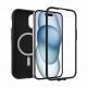 Otterbox Defender XT Case - хибриден удароустойчив кейс с MagSafe за iPhone 15, iPhone 14, iPhone 13 (черен) 2