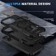 Хибриден удароустойчив кейс с вградена поставка и MagSafe за iPhone 17 Air - Techsuit CamVault Pro Case (черен) 2