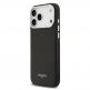 Дизайнерски кожен кейс с MagSafe за iPhone 17 Pro - Lacoste PU Champs Elysees MagSafe Leather Hard Case (черен) 1