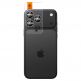 2 комплекта предпазни стъклени лещи за камерата на iPhone 17 Pro, iPhone 17 Pro Max, iPhone 16 Pro, iPhone 16 Pro Max, iPhone 15 Pro, iPhone 15 Pro Max - Spigen Glass tR EZ Fit Optik Pro Lens Protector 2 Pack (тъмносив) 1