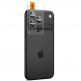 2 комплекта предпазни стъклени лещи за камерата на iPhone 17 Pro, iPhone 17 Pro Max, iPhone 16 Pro, iPhone 16 Pro Max, iPhone 15 Pro, iPhone 15 Pro Max - Spigen Glass tR EZ Fit Optik Pro Lens Protector 2 Pack (тъмносив) 5