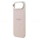 Дизайнерски кожен кейс с MagSafe за iPhone 17 Air - Guess PU Saffiano MagSafe Case (розов) 4