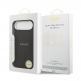 Дизайнерски кожен кейс с MagSafe за iPhone 17 Air - Guess PU Saffiano MagSafe Case (черен) 6