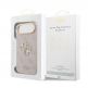 Дизайнерски кожен кейс за iPhone 17 Air - Guess PU Leather 4G Metal Logo Gold Frame Case (розов) 5