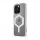 Хибриден удароустойчив кейс с MagSafe за iPhone 16 Pro - Tactical MagForce Hexagon Cover (бял-прозрачен) 2