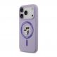 Дизайнерски силиконов кейс с MagSafe за iPhone 17 Pro - Karl Lagerfeld Liquid Silicone Karl and Choupette Heads MagSafe Case (лилав) 1
