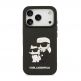 Хибриден удароустойчив кейс за iPhone 17 Pro - Karl Lagerfeld Karl and Choupette 3D Case (черен) 2