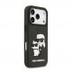 Хибриден удароустойчив кейс за iPhone 17 Pro - Karl Lagerfeld Karl and Choupette 3D Case (черен) 3