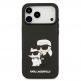 Хибриден удароустойчив кейс за iPhone 17 Pro Max - Karl Lagerfeld Karl and Choupette 3D Case (черен) 2