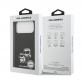 Дизайнерски силиконов кейс с MagSafe за iPhone 17 Pro Max - Karl Lagerfeld Liquid Silicone Sketch Karl and Choupette MagSafe Case (черен) 6
