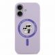 Дизайнерски силиконов кейс с MagSafe за iPhone 17 - Karl Lagerfeld Liquid Silicone Karl and Choupette MagSafe Case (лилав) 1