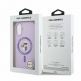 Дизайнерски силиконов кейс с MagSafe за iPhone 17 - Karl Lagerfeld Liquid Silicone Karl and Choupette MagSafe Case (лилав) 5