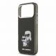 Хибриден удароустойчив кейс за iPhone 17 Pro Max - Karl Lagerfeld IML Aquarelle Karl and Choupette Case (черен) 4