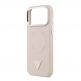 Дизайнерски кожен кейс с MagSafe за iPhone 17 Pro - Guess PU Triangle Logo MagSafe Case (розов) 4