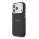 Дизайнерски кожен кейс с MagSafe за iPhone 17 Pro - Guess PU Saffiano MagSafe Leather Hard Case (черен) 1