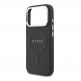 Дизайнерски кожен кейс с MagSafe за iPhone 17 Pro - Guess PU Saffiano MagSafe Leather Hard Case (черен) 4