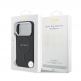 Дизайнерски кожен кейс с MagSafe за iPhone 17 Pro - Guess PU Saffiano MagSafe Leather Hard Case (черен) 6