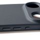 Премиум кожен (естествена кожа) кейс с MagSafe за iPhone 17 Air - Mujjo Full Leather MagSafe Case (тъмносин) 6