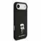 Дизайнерски силиконов кейс с MagSafe за iPhone 17 Air - Karl Lagerfeld Liquid Silicone Metal Ikonik Case (розов) 3