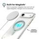Удароустойчив хибриден кейс с Magsafe за iPhone 17 Air - Speck Presidio Lux Glitter MagSafe Case (прозрачен-златист) 7