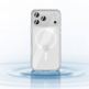 Хибриден удароустойчив кейс с MagSafe за iPhone 17 Pro - Benks Magnetic Crystal Camera Control Button Case (прозрачен) 3