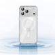 Хибриден удароустойчив кейс с MagSafe за iPhone 17 - Benks Magnetic Crystal Camera Control Button Case (прозрачен) 2