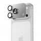 Предпазни стъклени лещи с цяла метална плочка за камерата на iPhone 17 Pro - Benks Glass Warrior Metal Lens Protector Tempered Glass (сребрист) 2