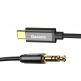 USB-C към 3.5 мм аудио кабел (120 см) - Baseus USB-C to Audio 3.5 mm Cable (черен) 2